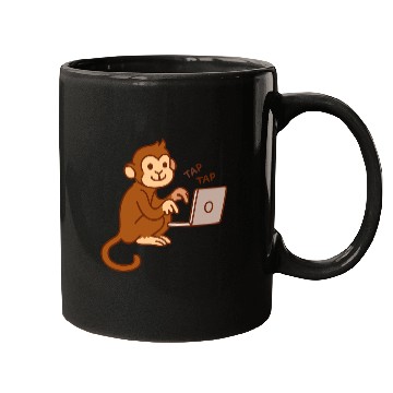 Discover monkey laptop Mugs