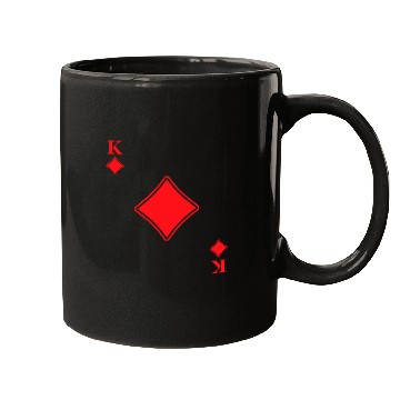 Discover King Of Diamonds Playing Cards Poker Casino Gift Mugs