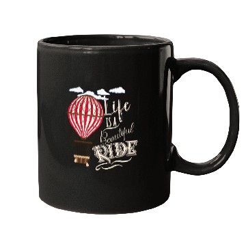 Discover Retro Balloonist Hot Air Balloon Optimism Optimist Mugs