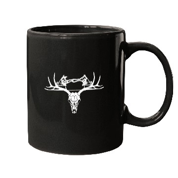 Discover Bow Hunting Skull Hunter Deer Compound Arrow Gift Mugs