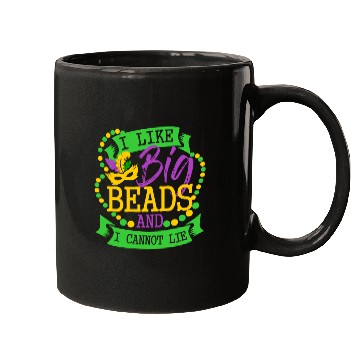 Discover I like big beads and I cannot Lie Mardi Gras Party Mugs