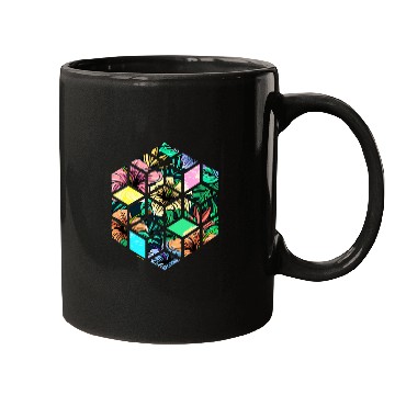 Discover Hipster Flower Octagon Mugs