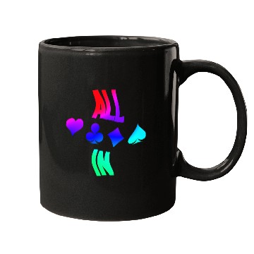 Discover Poker ALL IN Karten Pik Texas Holdem Mugs
