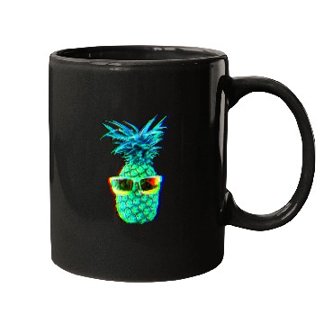 Discover EDM Pineapple EDM Trippy Neon Rave Mugs