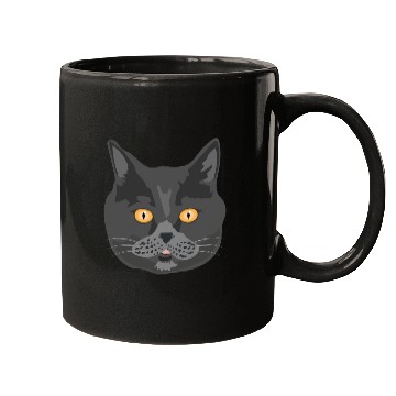 Discover Cat British Shorthair Cat Face - Gift Idea Mugs