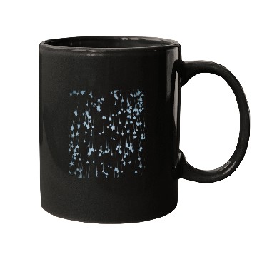 Discover Beautiful blue stars falling down Mugs