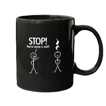 Discover Stop You re Under A Rest Funny Novelty Music Band Mugs