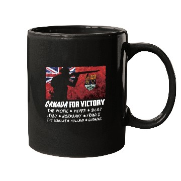 Discover Canadian World War 2 Battles Mugs