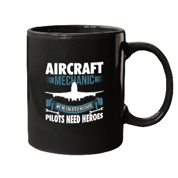 Discover Aircraft Mechanic Hero Pilot Mugs