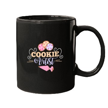 Discover Cookie Artist Illustration for Cookie Decorators Mugs