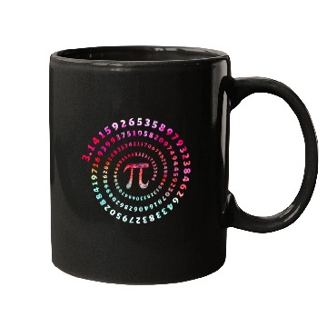 Discover Pi Spiral Novelty Mugs for Pi Day