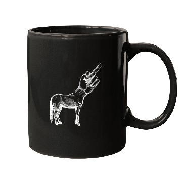 Discover Unicorn Middle Finger Original Nerd Mugs