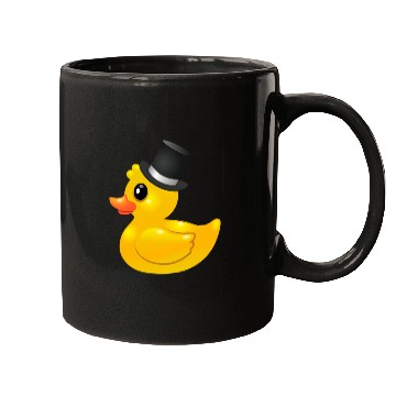 Discover Yellow rubber Duck with topper - Like a sir Mugs