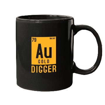 Discover Gold Au Periodic Table Elements Mugs