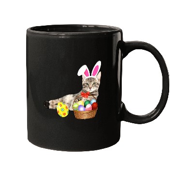 Discover easter Mugs cat funny bunny ears eggs gift cat
