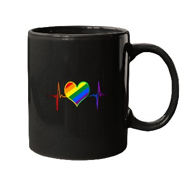 Discover Pulse Heart Beat Pride LGBT Community Pride Month Mugs