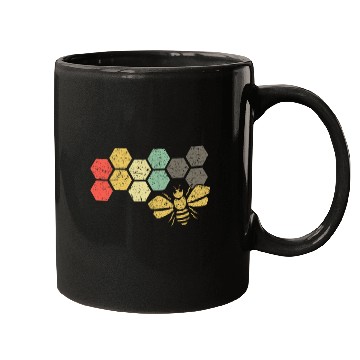Discover Retro Bee Honeycomb Vintage Beekeeper Gift Mugs