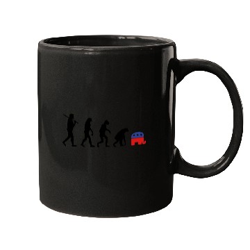 Discover Evolution Backward Republicans election campaign Mugs