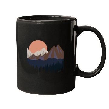 Discover Mountains Mugs, Hiking, Camping Gift