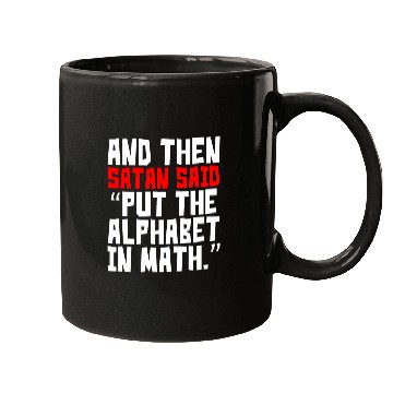 Discover Math Alphabet Humor Mugs