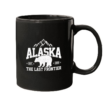 Discover Alaska - The Last Frontier Grizzly Bear Souvenir Mugs