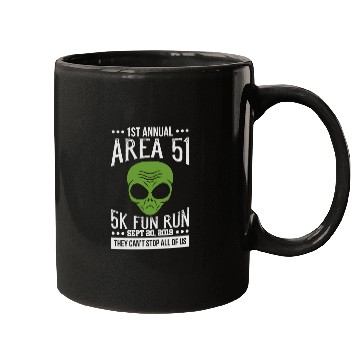 Discover Area 51 Alien Fun run Mugs