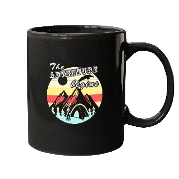 Discover Camping Retro Vintage Adventure Camping Gift Mugs