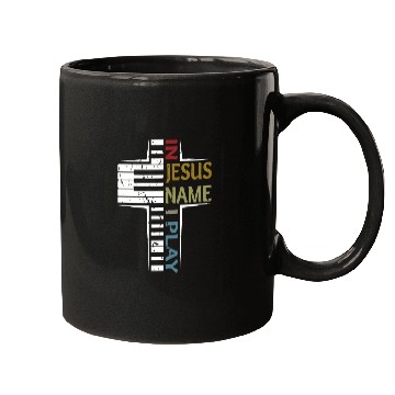 Discover In Jesus Name I Play Piano Player Mugs