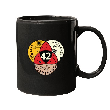 Discover 42 Angel Number Life Universe Everything Mugs
