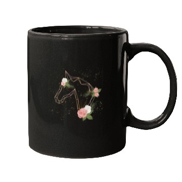 Discover Horse Vintage Roses Mugs