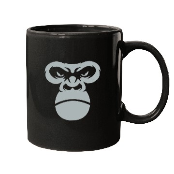 Discover Big Gorilla Face Silverback Monkey Ape Gift Mugs