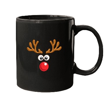 Discover Christmas Rudolph reindeer winter nature gift Mugs