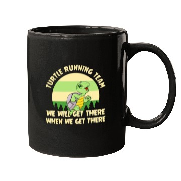 Discover Turtle Running Team Mugs