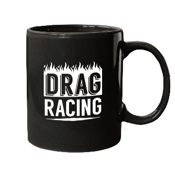 Discover Cool Drag Racing Tribal Flames Drag Racing gift Mugs