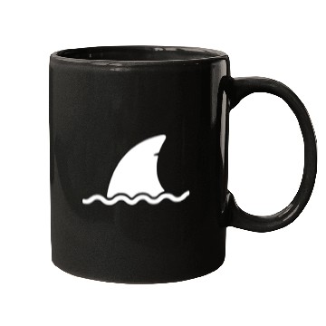 Discover Shark shark fin water sea animal swim present Mugs