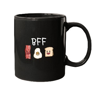 Discover Fried egg bacon and toast best friends forever Mugs