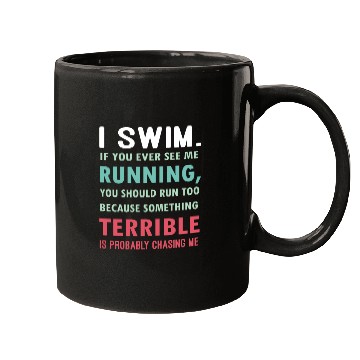 Discover Swimming, Swim, Funny, Swimmer Mugs