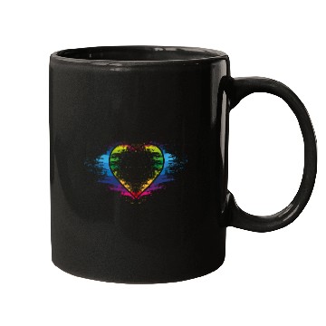 Discover Rainbow heart Mugs