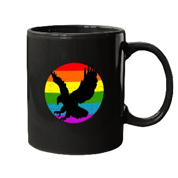 Discover Rainbow Hawk Mugs