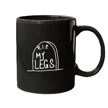 Discover Gravestone RIP My legs gym Mugs