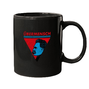 Discover Vintage Übermensch Nietzsche Philosophy Nihilism Mugs