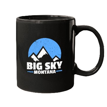 Discover Snowboarding Big Sky Montana Mugs