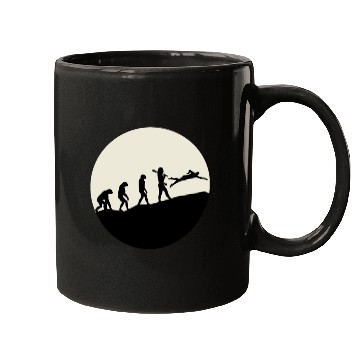 Discover Swimmers Evolution Moon Mugs