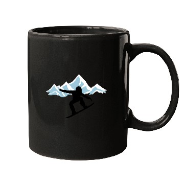 Discover Snowboarding and Mountains Mugs