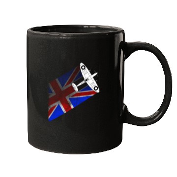 Discover Spitfire UK Flag Mk.1 RAF British WWII Mugs