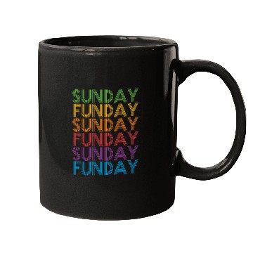 Discover Sunday Funday Vintage Rainbow Mugs