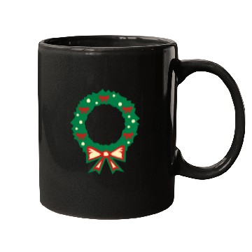 Discover christmas wreath Mugs