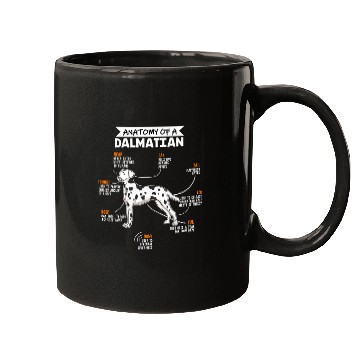 Discover Anatomy Of A Dalmatian Funny Dog Owner Gift Mugs