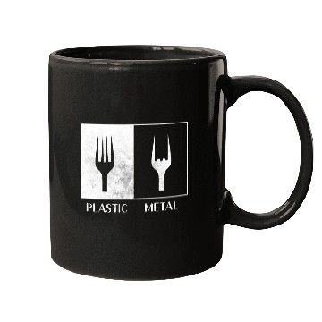 Discover Plastic heavy metal funny music Mugs