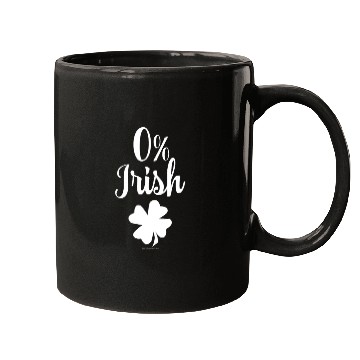 Discover Zero Percent Irish Funny St Patricks Day Mugs